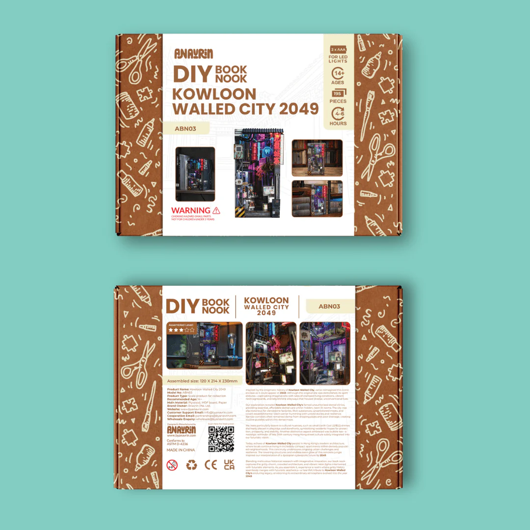 Kowloon Walled City 2049 Book Nook Kit - Image 11