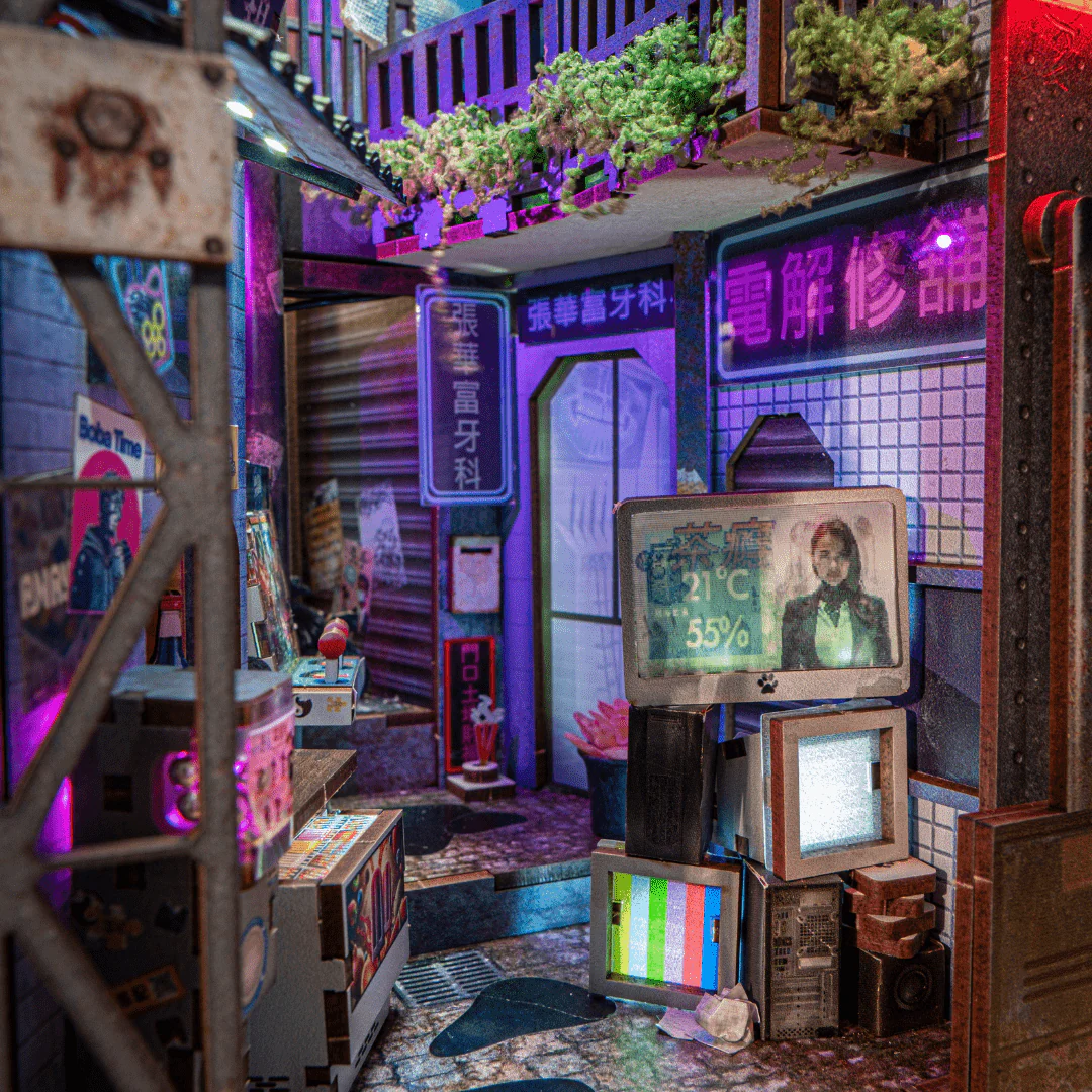 Kowloon Walled City 2049 Book Nook Kit - Image 4